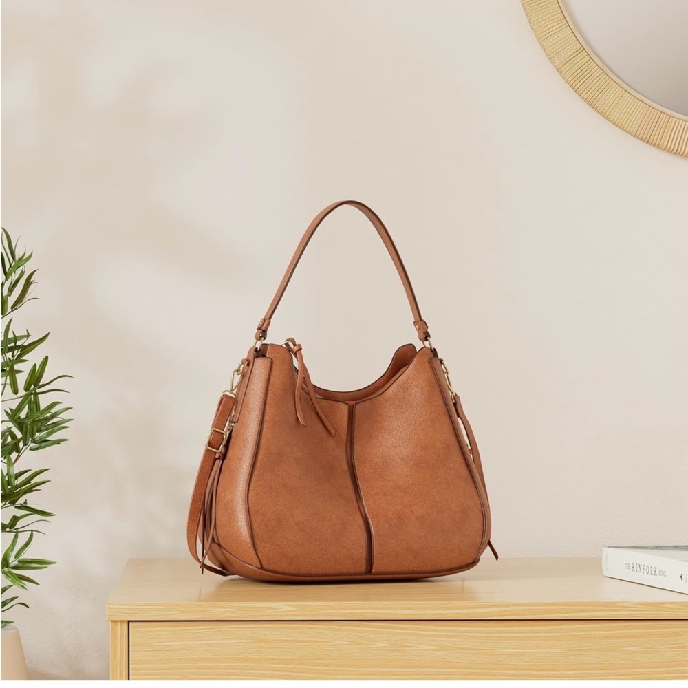 🆕 Elegant Brown Women's Bag Large-15.2 inch - Picture 3 of 8